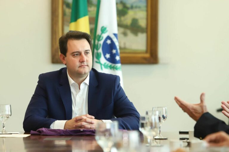 Imagem do governador Ratinho Junior