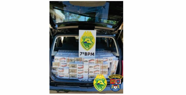 Homens são presos na PR-082 com carga de cigarros que saiu de Umuarama