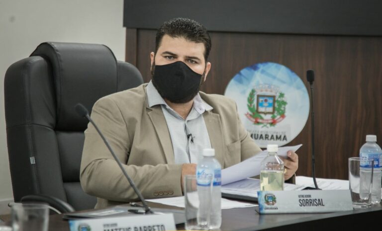 Vereador Sorrisal em sessão