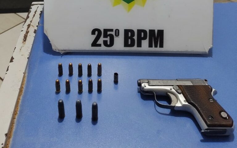 Após discussão, pai atira contra o filho em Douradina e arma é apreendida pela PM