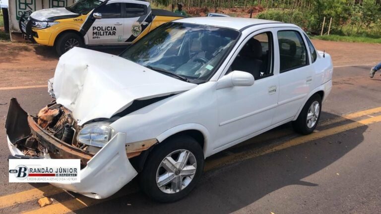 Motorista embriagado provoca acidente na PR-323 e é preso pela PRE
