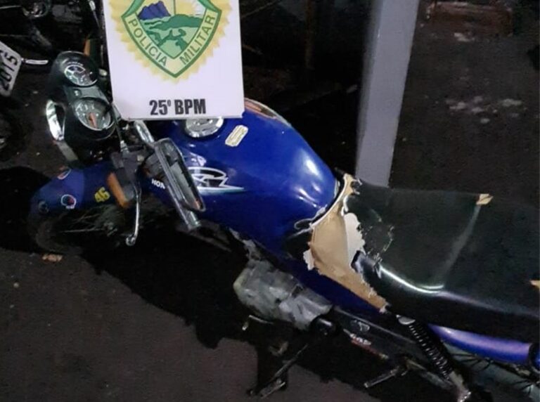 Umuarama: PM apreende motocicleta com adulterações