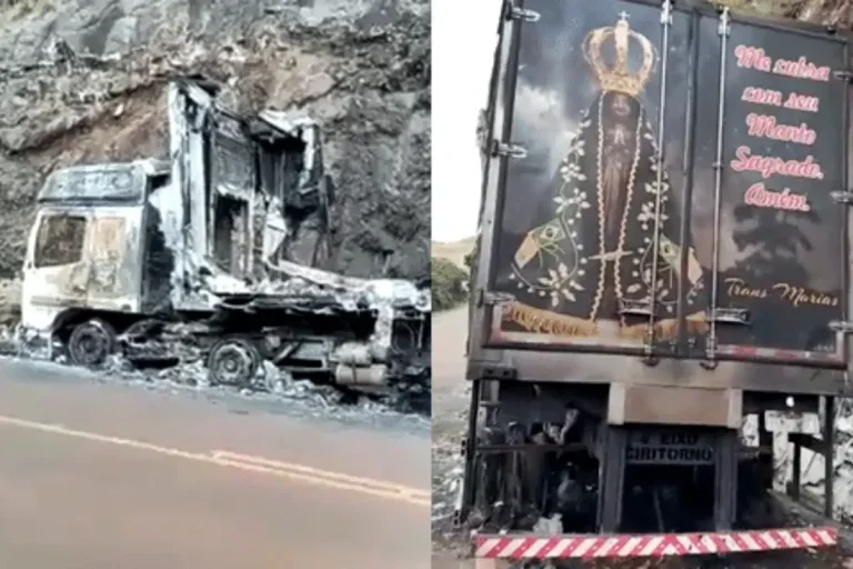 Imagem De Nossa Senhora Aparecida Fica Intacta Após Incêndio Em Veículo Na Br 158