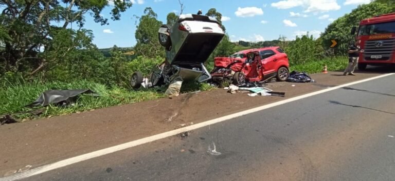 Motorista morre e duas pessoas ficam feridas em acidente na BR-277