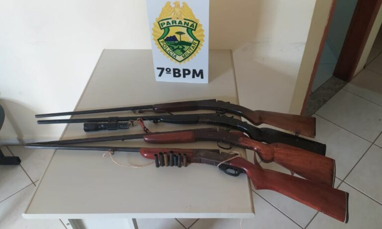 Briga entre padrasto e enteado termina com apreensão de armas em Nova Olímpia