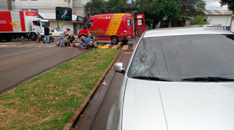 Idoso tem perna esmagada e corre risco de amputação após grave acidente em Campo Mourão