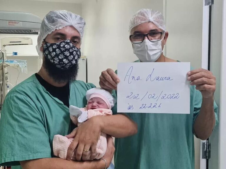 Data inusitada: bebê nasce as 22h22 do dia 22 de fevereiro de 2022 no Paraná