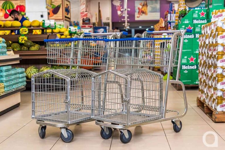 Supermercado de Umuarama adota carrinho de compras adaptado para pets