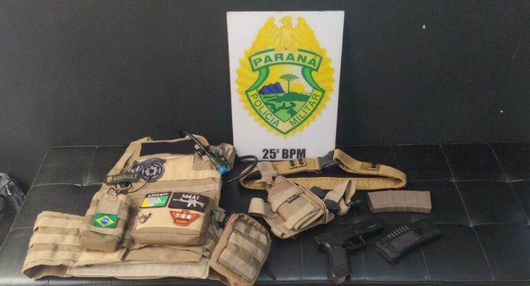 Umuarama: PM recupera equipamentos de airsoft e prende homem por receptação