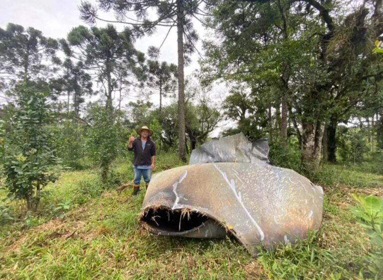 Paraná: Suposto fragmento de lixo espacial intriga moradores de propriedade rural