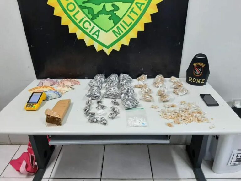 Fugiu e deixou a família: Suspeito mergulha em rio após abordagem da PM
