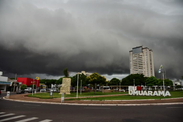 Inmet divulga alerta laranja de temporal para Umuarama e cidades próximas