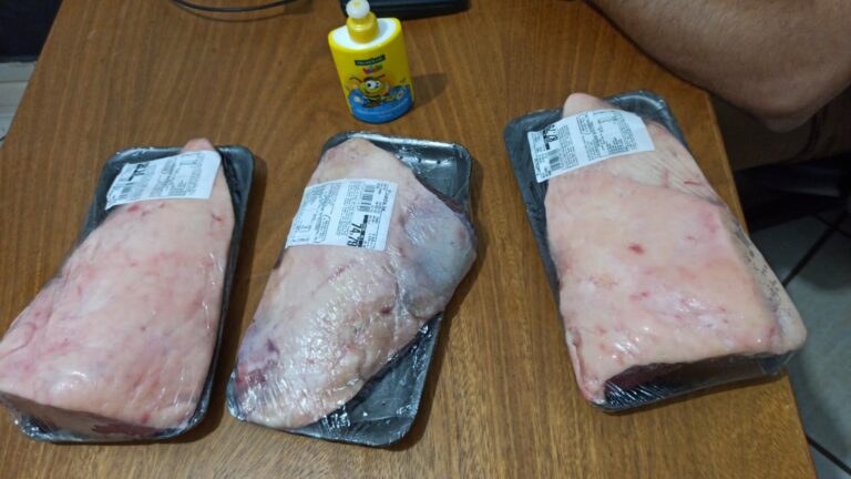 Casal é preso ao furtar três peças de picanha em supermercado de Umuarama