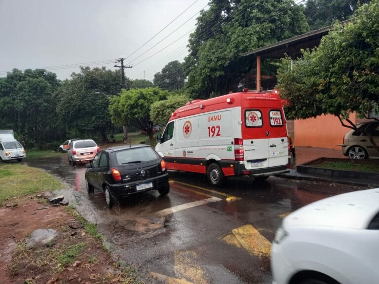 Entregador de gás sofre queda e tem suspeita de fratura no Jardim Panorama