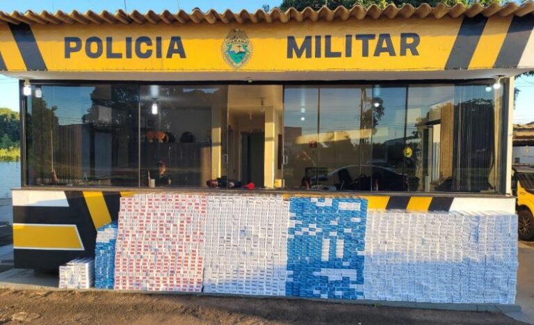 PRE apreende veículo carregado com cigarros na PR-323, em Tapejara; motorista fugiu