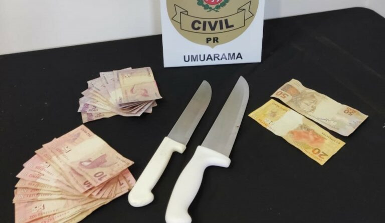 Polícia Civil age rápido e prende homem que roubou panificadora em Umuarama