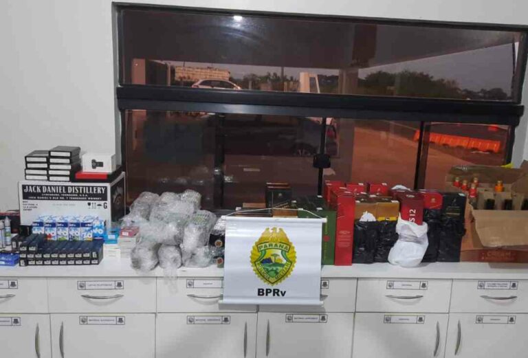 PRE de Iporã apreende garrafas de whisky, cigarros eletrônicos e essências