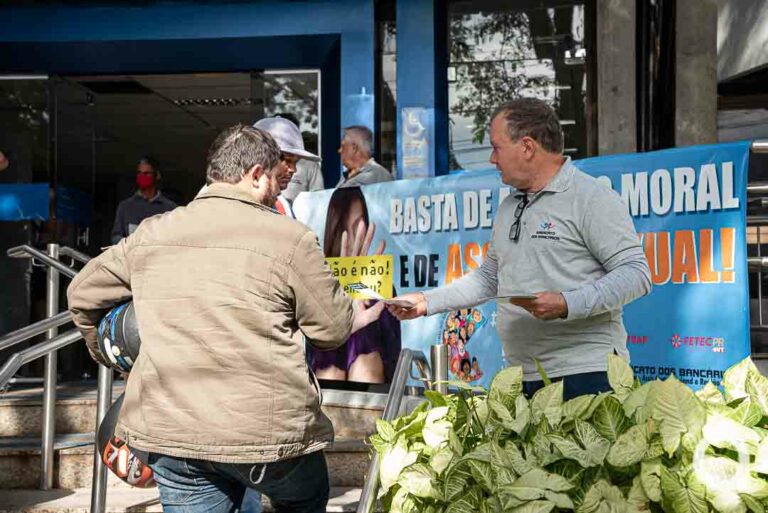 Sindicato dos bancários de Umuarama adere a campanha nacional de combate ao assédio