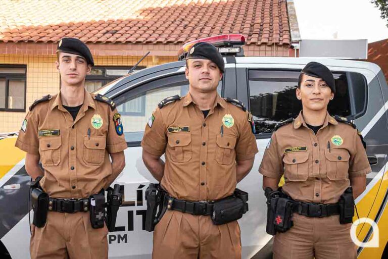 Polícia Militar de Umuarama recebeu três cadetes para estágio de duas semanas