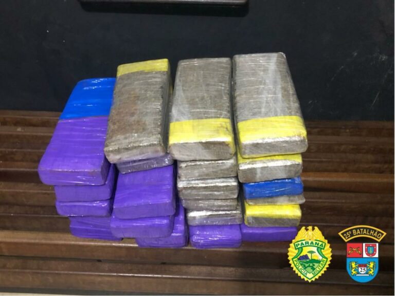 Jovem é preso com 21 kg de maconha na nova Rodoviária de Umuarama