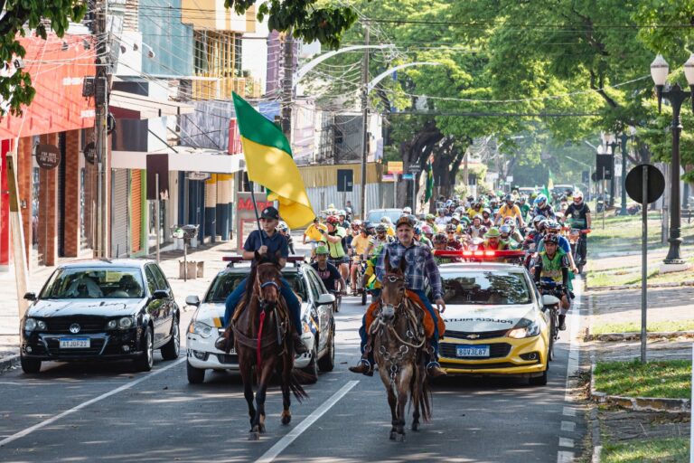 Patriotas de Umuarama fazem evento em apoio a Bolsonaro e para comemorar a Independência