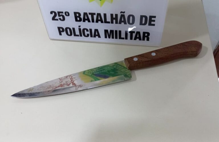 Acusado de esfaquear colega na Praça Anchieta é detido e faca usada no crime foi apreendida