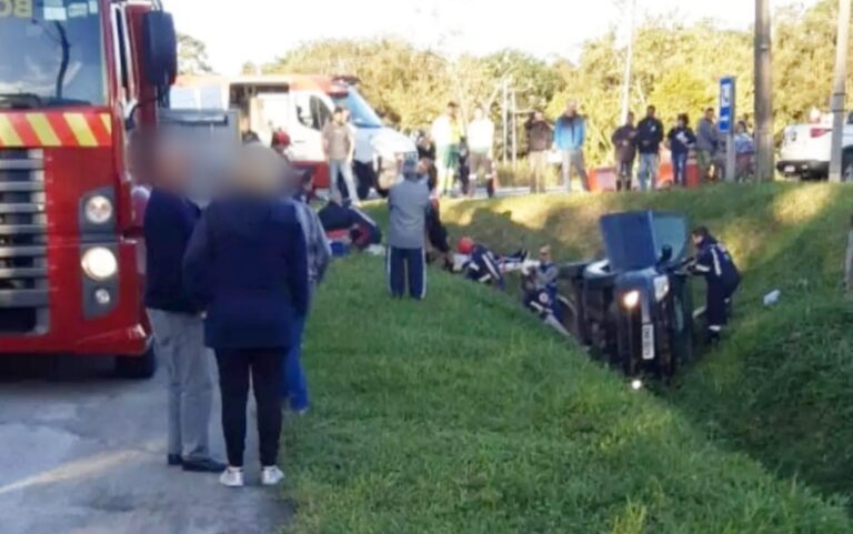 Criança de 6 anos morre e três pessoas ficam feridas em grave acidente na PR-508