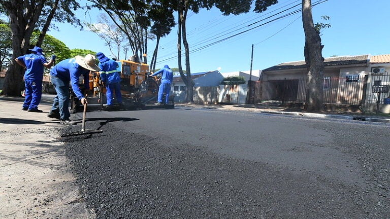 Região da Praça Anchieta está recebendo investimentos em recape asfáltico