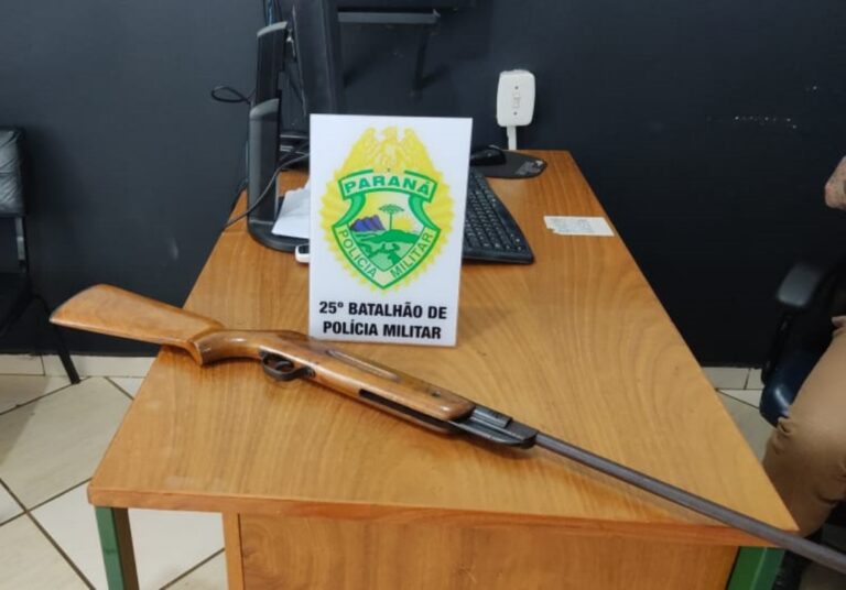 Homem é preso na zona rural de Umuarama após atirar em cachorro
