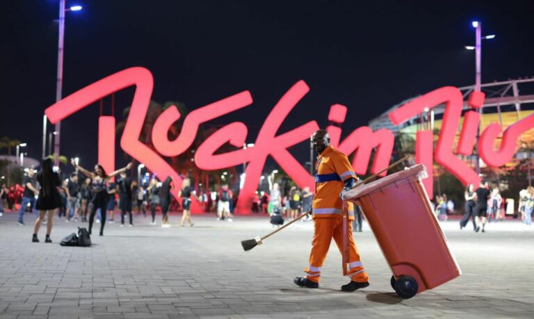 Mais de 110 toneladas de lixo reciclável são recolhidas nos primeiros dias do Rock in Rio