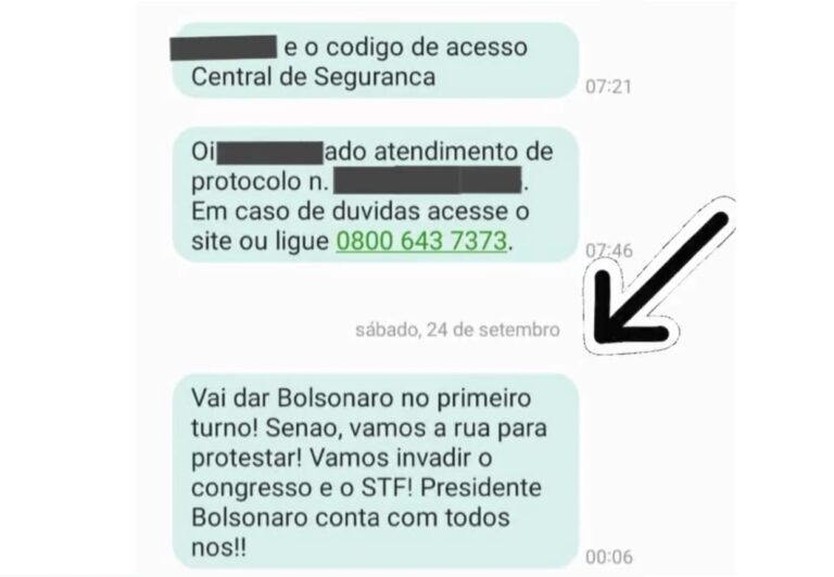Governo do Paraná apura disparo em massa de mensagens com ameaças atribuídas a bolsonaristas