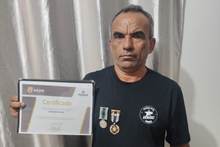 Policial civil aposentado, José Edson Neres recebe homenagens pelos 30 anos de atuação