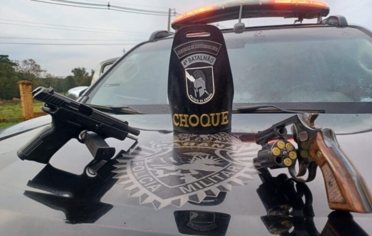 Dois suspeitos morrem em confronto com o Pelotão de Choque na PR-317