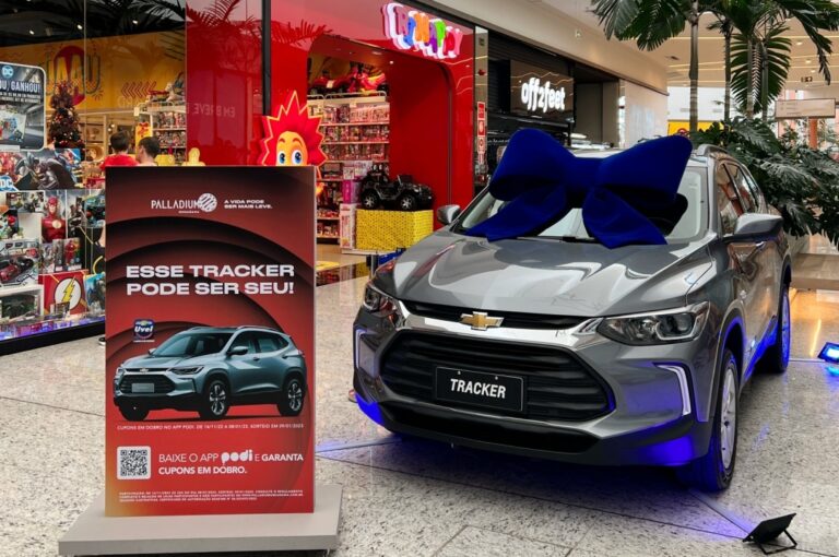 Compras de Natal no Shopping Palladium podem render um Chevrolet Tracker 0km
