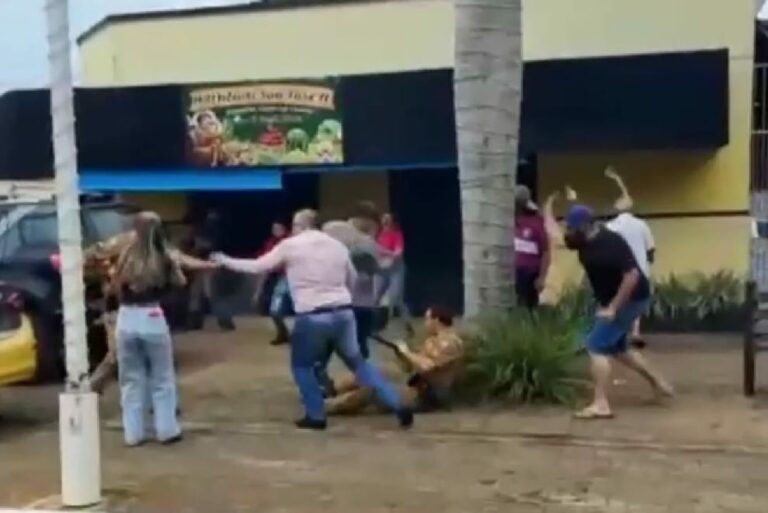 Policiais militares são agredidos após atenderem ocorrência por som alto durante cavalgada