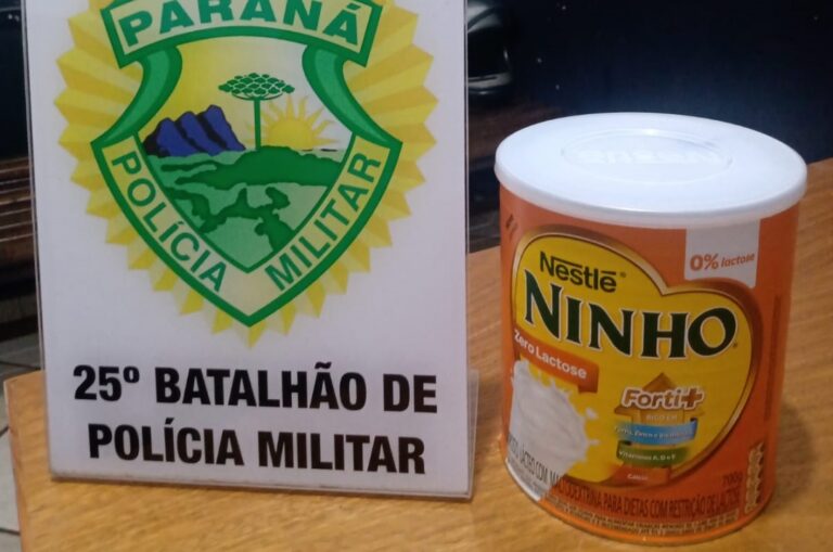 Jovem é preso após furtar lata de leite em pó em farmácia no centro de Umuarama