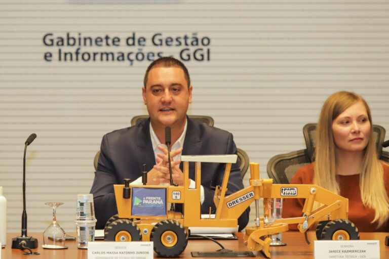 Governador Ratinho Junior anuncia pacote de obras de infraestrutura de R$ 3,4 bilhões