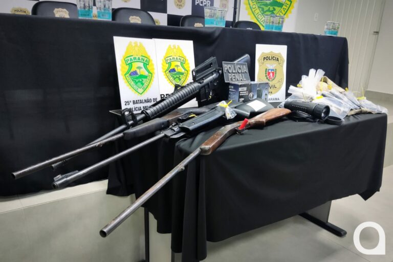 Operação ‘Todos por Um’ prende sete pessoas em Umuarama e apreende armas de grosso calibre