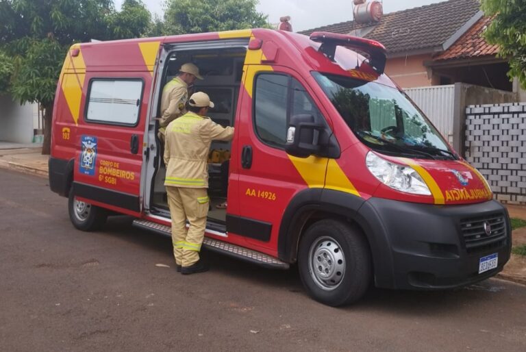 Bombeiros socorrem bebê de 37 dias que estava sem conseguir respirar, em Umuarama