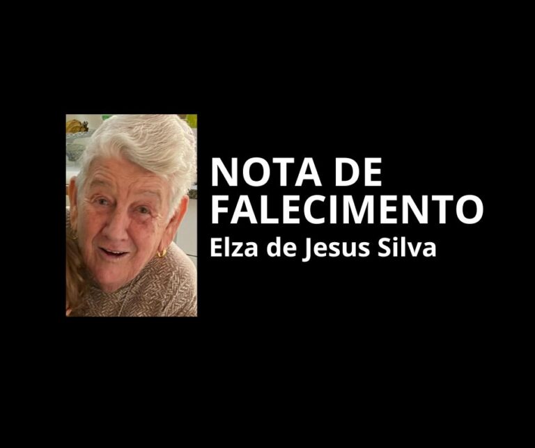 Com pesar, comunicamos o falecimento da senhora Elza de Jesus Silva