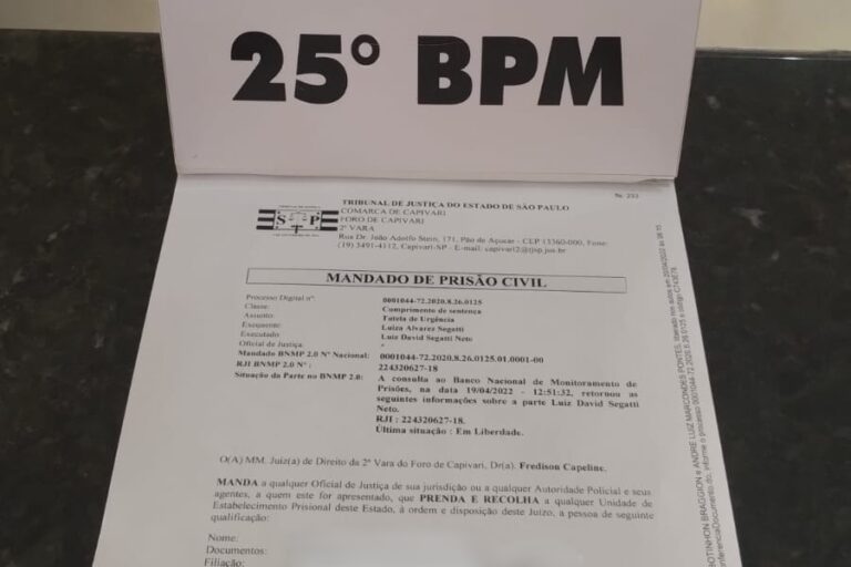 PM prende em Altônia homem que deve pensão alimentícia em São Paulo