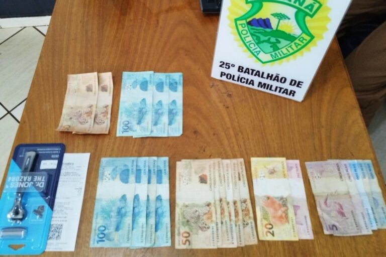Umuarama: Adolescente é encaminhado pela PM após repassar nota falsa em farmácia