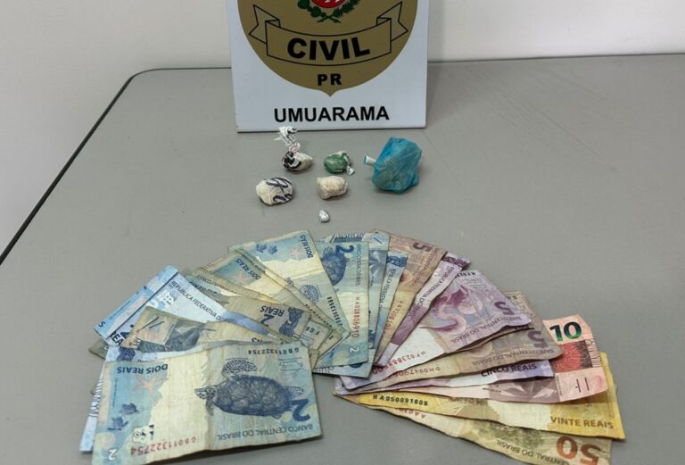 Polícia Civil prende homem e mulher por tráfico de drogas no Parque 1º de Maio