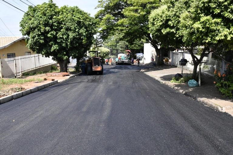 Ruas do Jardim Belvedere passam por revitalização e recapeamento asfáltico