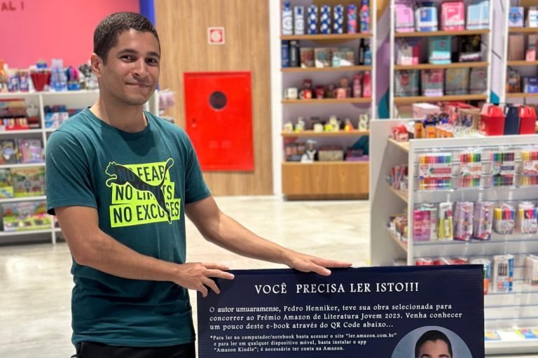 Amazon seleciona e-book de escritor umuaramense em concurso de literatura jovem