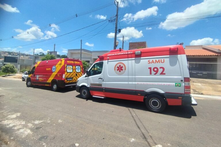 Adolescente é socorrido pelos bombeiros e Samu de Umuarama após levar choque elétrico