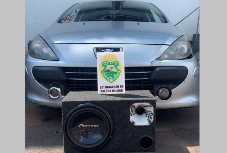 PM recupera som furtado e encontra carro com adulteração no Parque Tarumã
