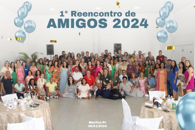 Amigos de infância promovem reencontro com cerca de 120 participantes em Mariluz