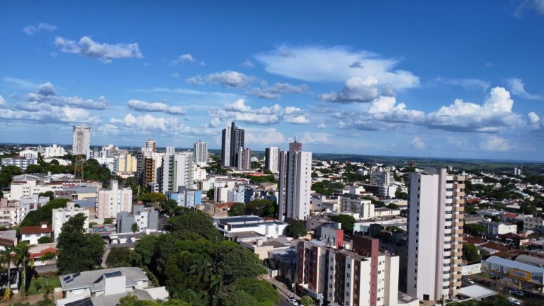 Previsão indica que Umuarama terá fim de semana de sol e temperaturas entre 18ºC e 29ºC