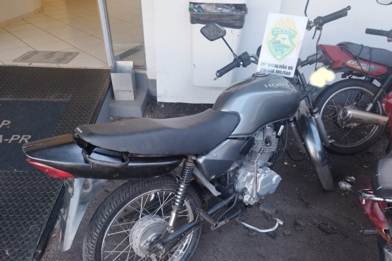 Motocicleta que havia sido furtada em Umuarama é recuperada no Parque Industrial